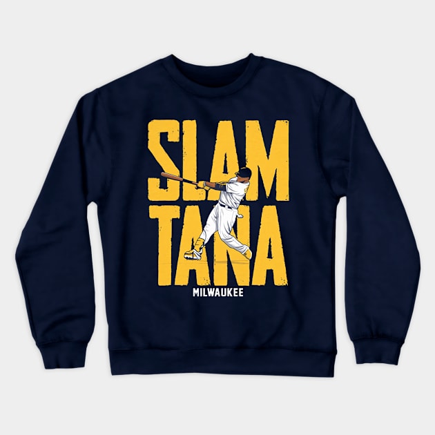 Carlos Santana Milwaukee Slamtana Crewneck Sweatshirt by KraemerShop